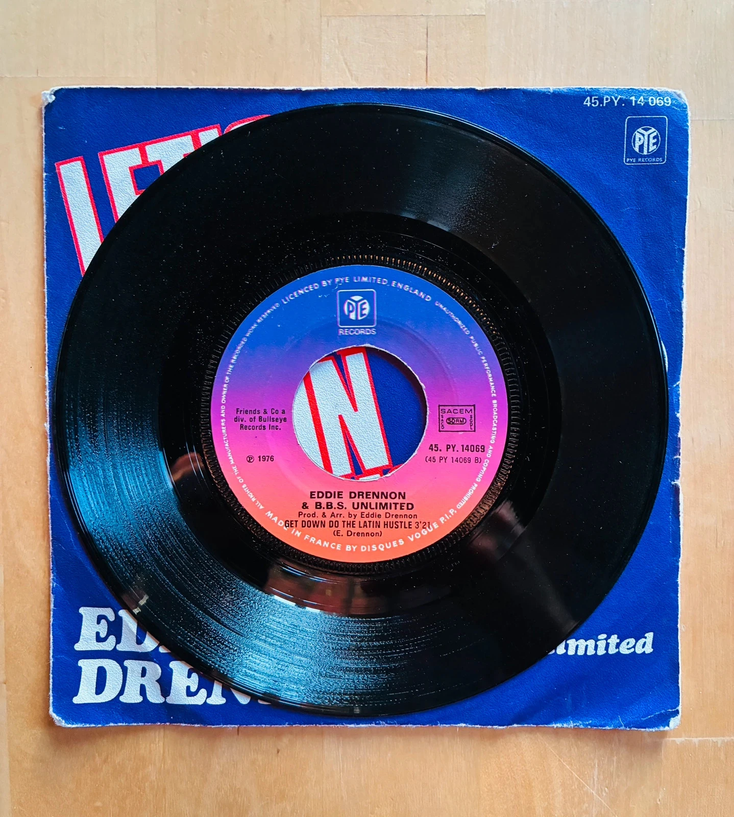 Disco de vinil 45T Eddie Drennon & BBS Unlimited. – photo 2